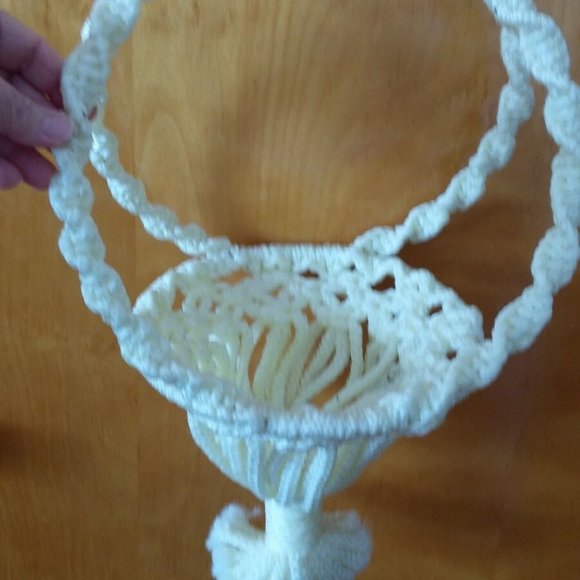 Macrame Plant Hanger 44 inch fits 7 inch Flower Pot Nylon Hanging Flower Holder - Picture 2 of 10